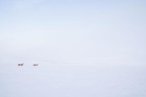Hauling across frozen lake - the joys of a tripod and camera remote