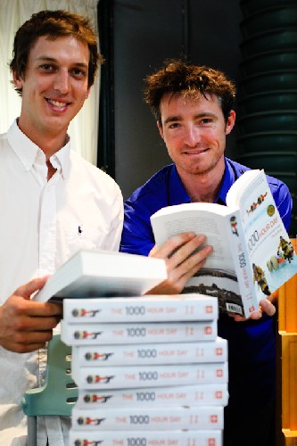 Chris and Clark at the book launch - Click for full-size.
